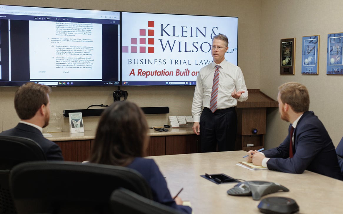 Photo of professionals at Klein & Wilson LLP®